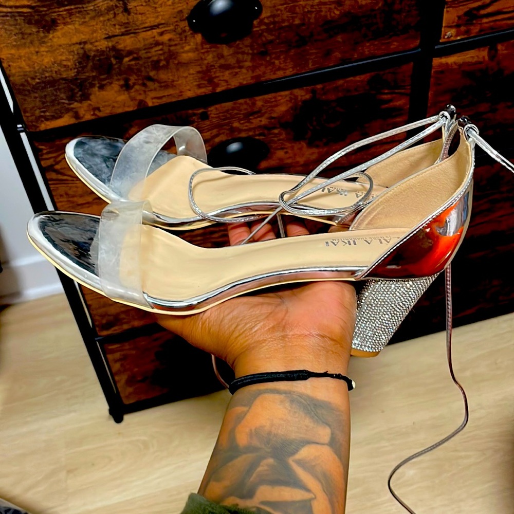 Silver heels
